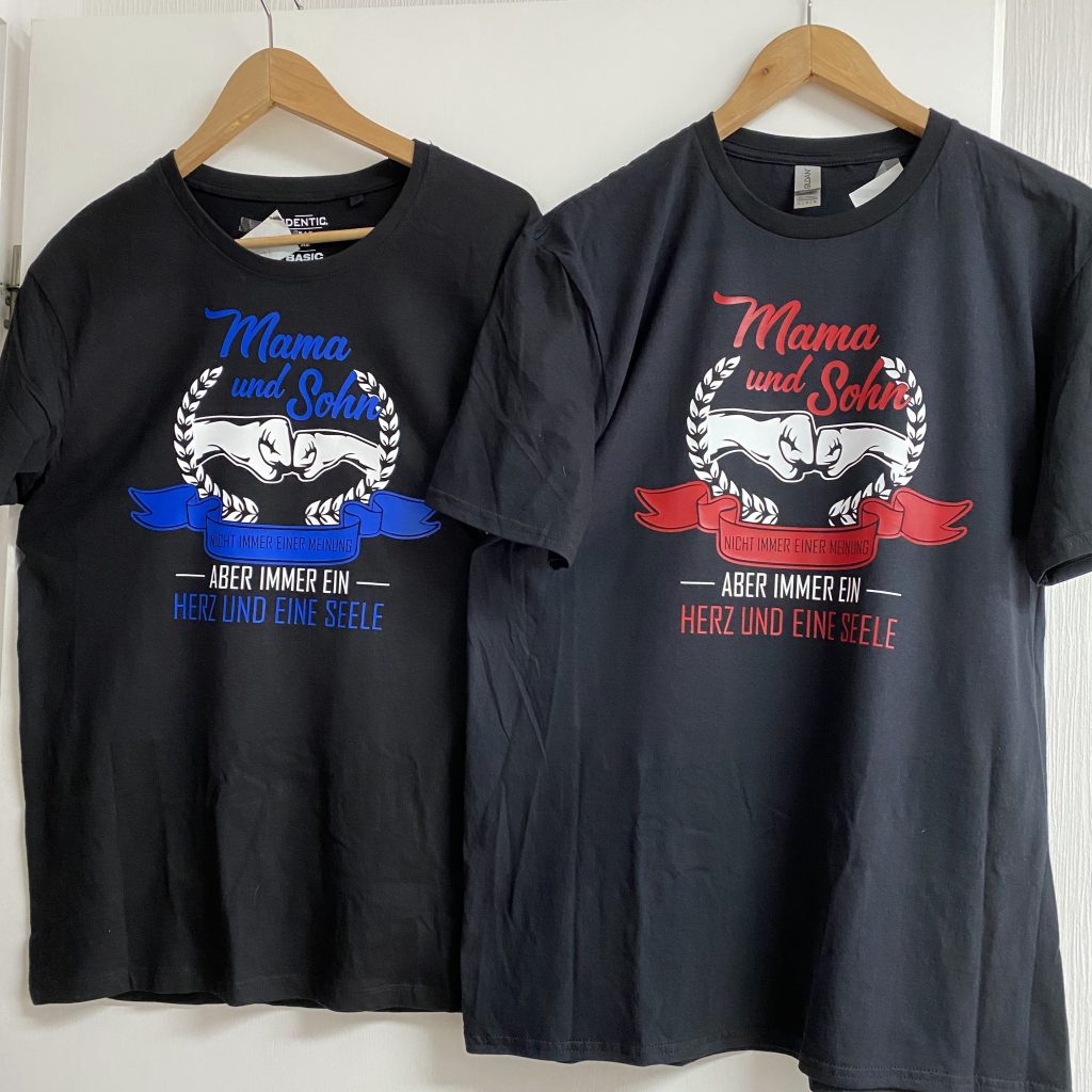 Bild zum Beitrag „Mama und Sohn Shirt“