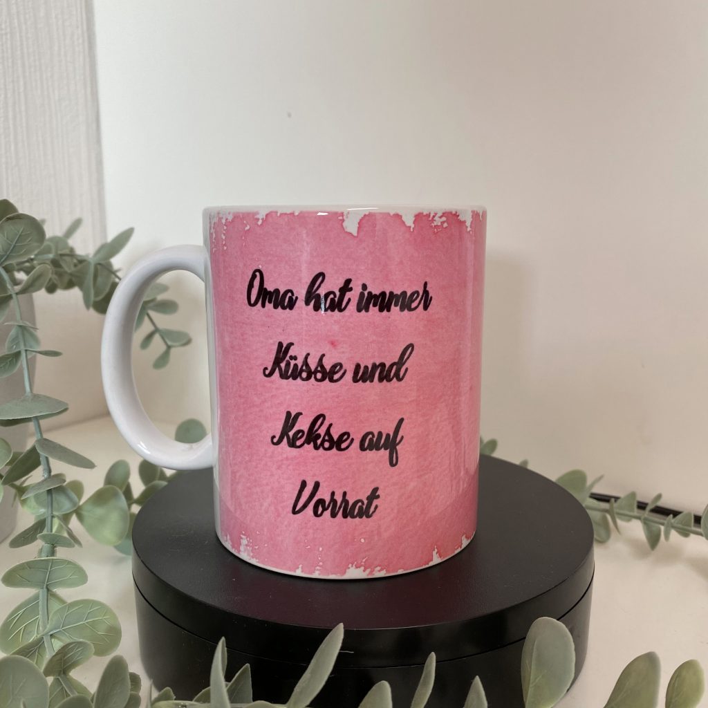 Bild zum Beitrag „Tasse für Oma“