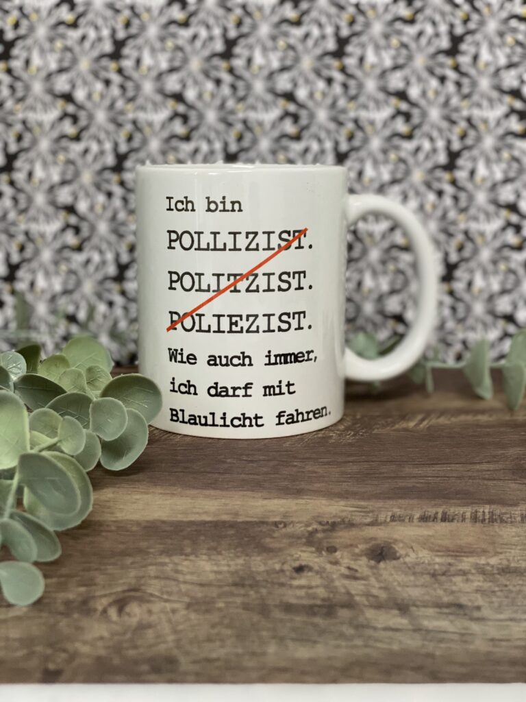 Bild zur Arbeit „Tasse für Blaulichtfahrer“