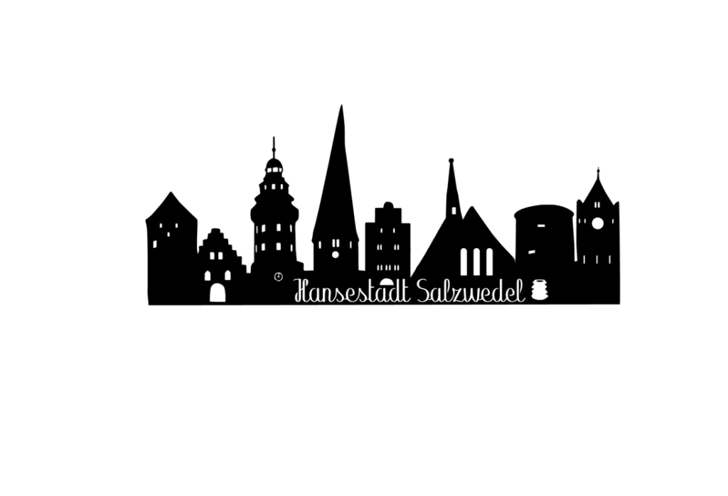 Bild zur Arbeit „Skyline von Salzwedel“