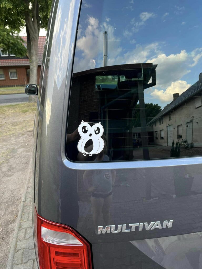 Bild zur Arbeit „Eule an Bulli“