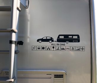 Bild zur Arbeit „VW Tiguan als Zugmaschine“