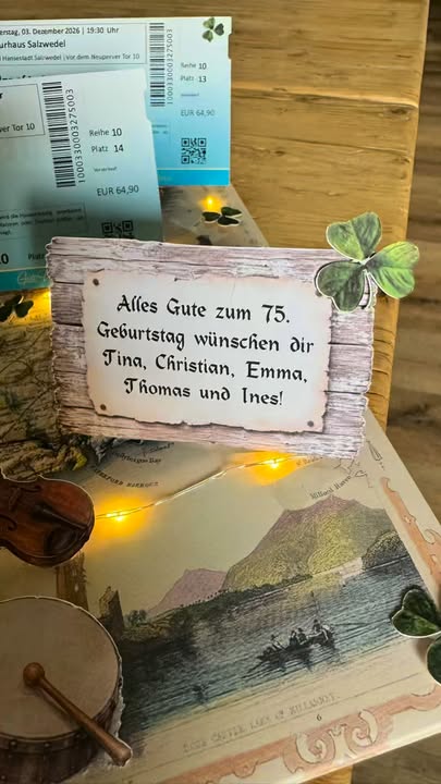 Bild zur Arbeit „Irland-Collage zum 75. Geburtstag“