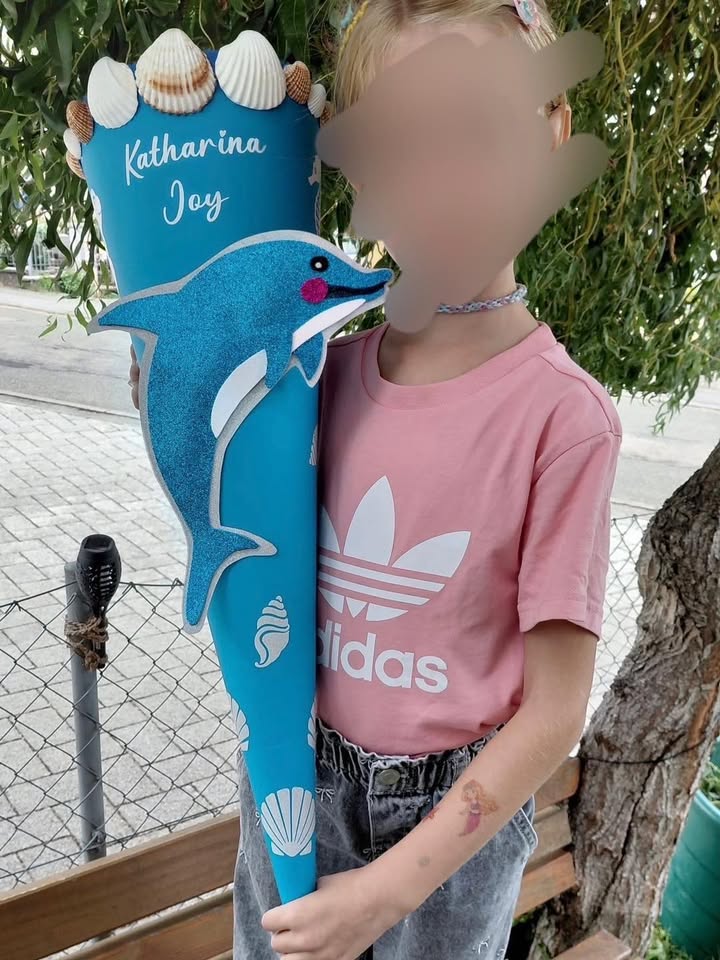 Bild zur Arbeit „Schultüten-Aufkleber für Katharina“